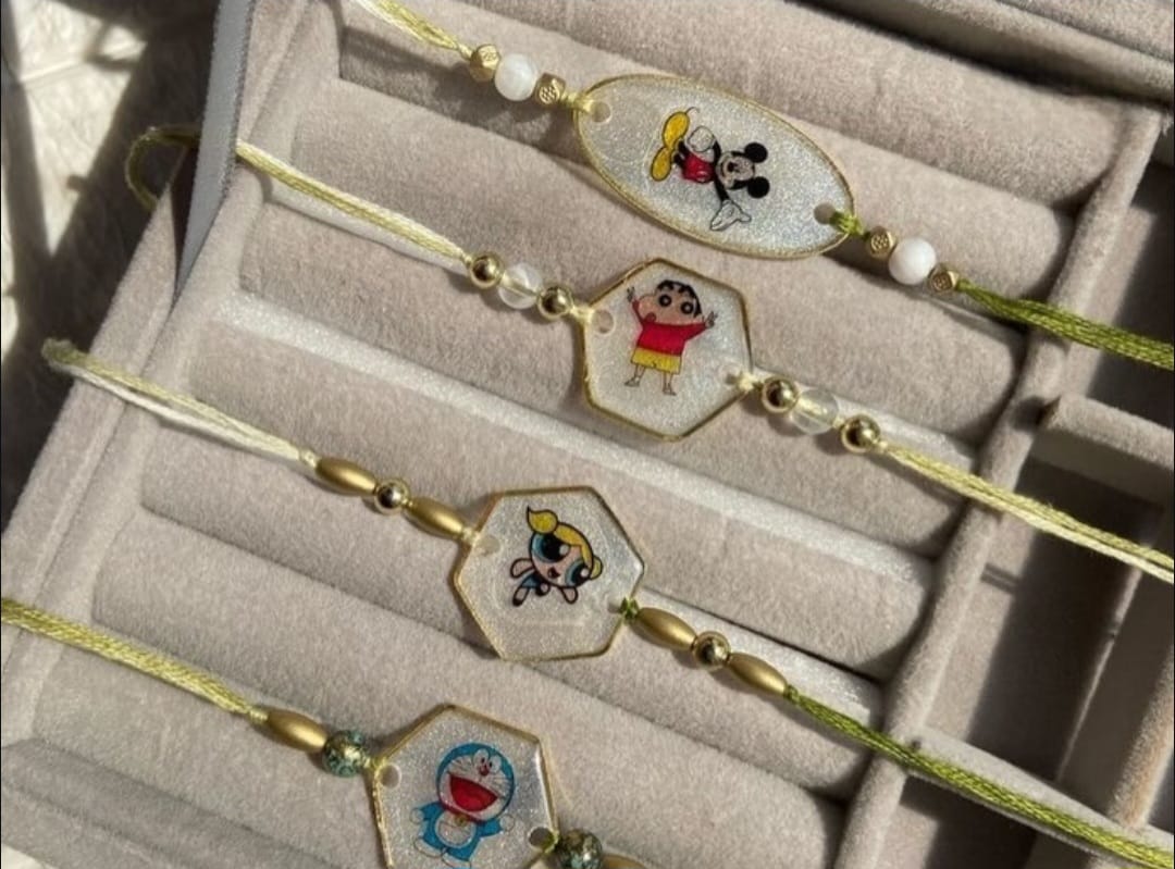 Cute Cartoon Character Kids Rakhi Collection