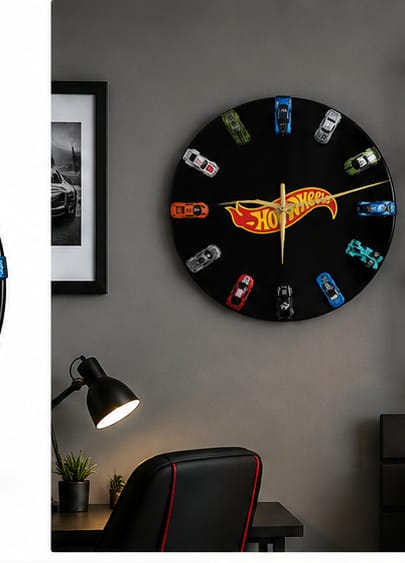 RUDVIX Racing Legends™ Diecast Car Wall Clock