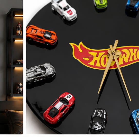 RUDVIX Racing Legends™ Diecast Car Wall Clock